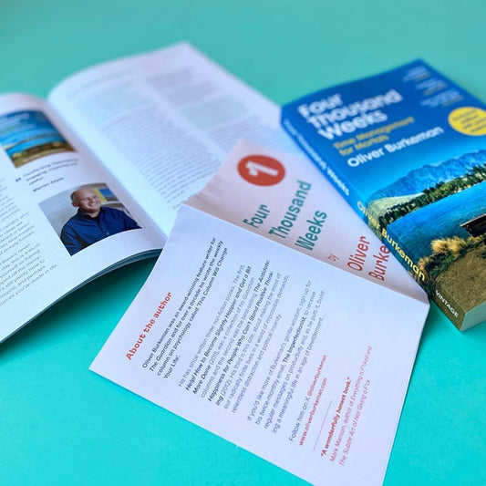 Four Thousand Weeks by Oliver Burkeman in the Drift and Focus book box