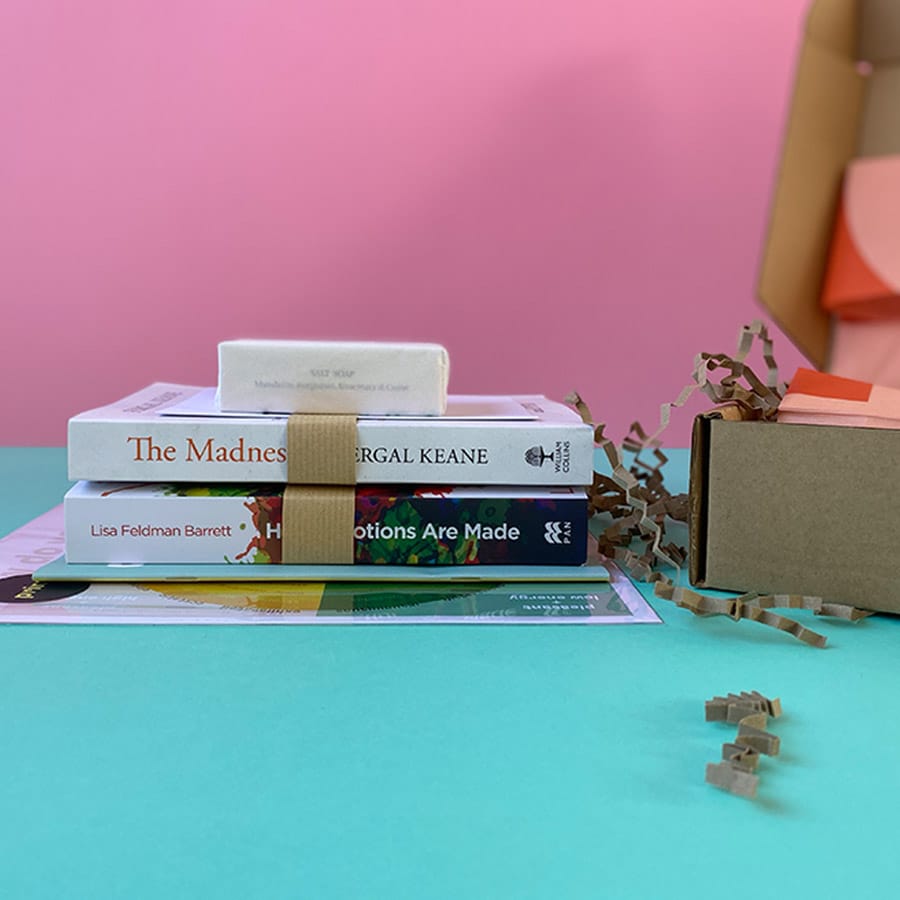 Quarterly book subscription - plastic-free packaging