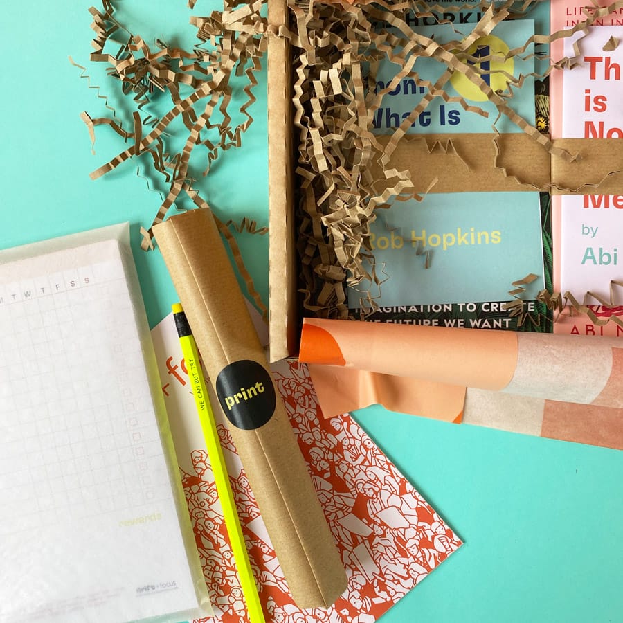 Quarterly book subscription - plastic-free packaging
